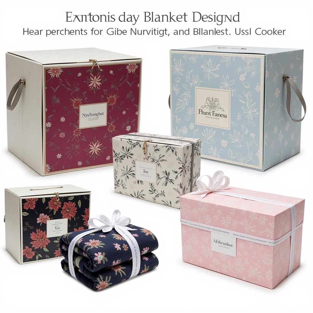 Decorative Large Gift Boxes with Floral Patterns