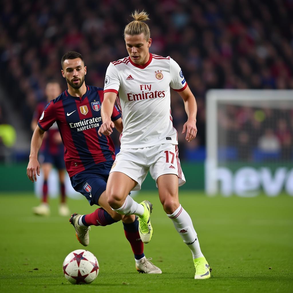 Frenkie de Jong demonstrating exceptional game vision