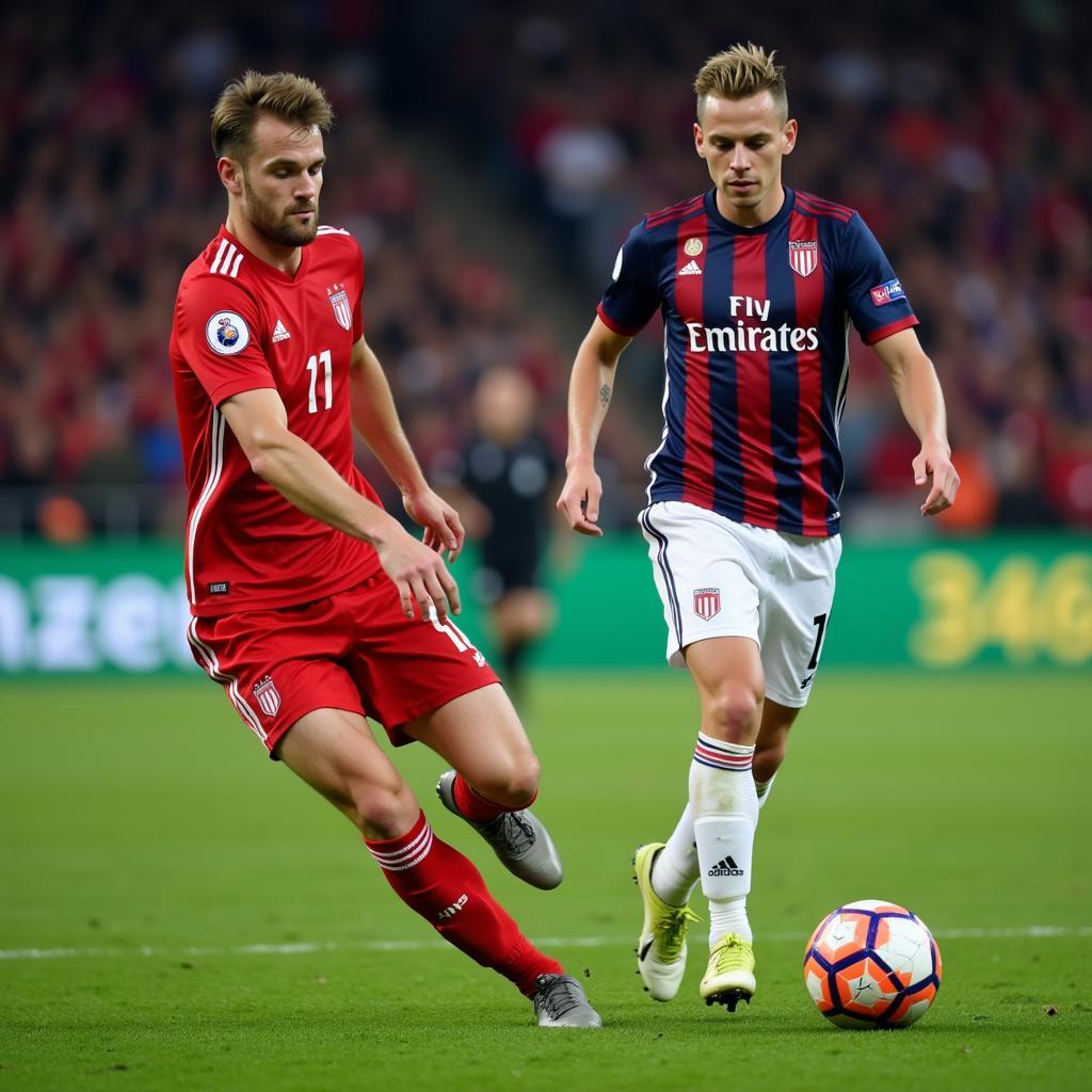 Frenkie de Jong focused during a match