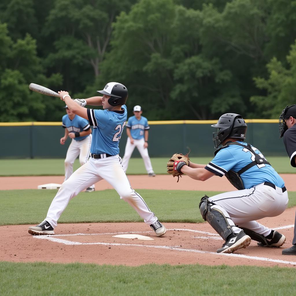 Delaware Travel Baseball Game in Action