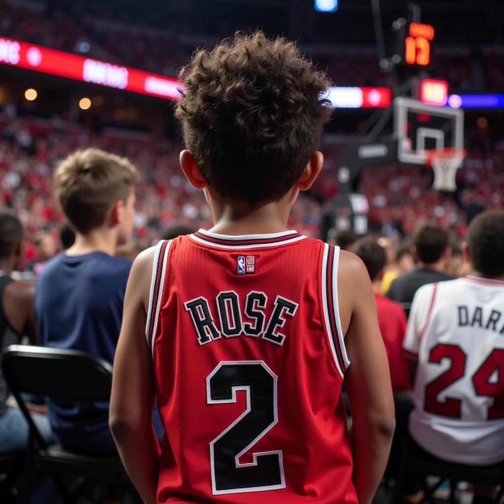 Image depicting the impact and legacy of Derek Rose and his Bulls jersey.