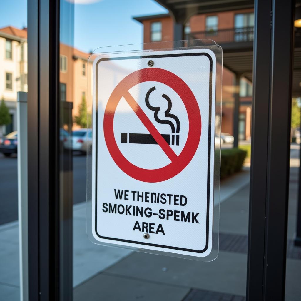 Designated Smoking Area Signage for Businesses