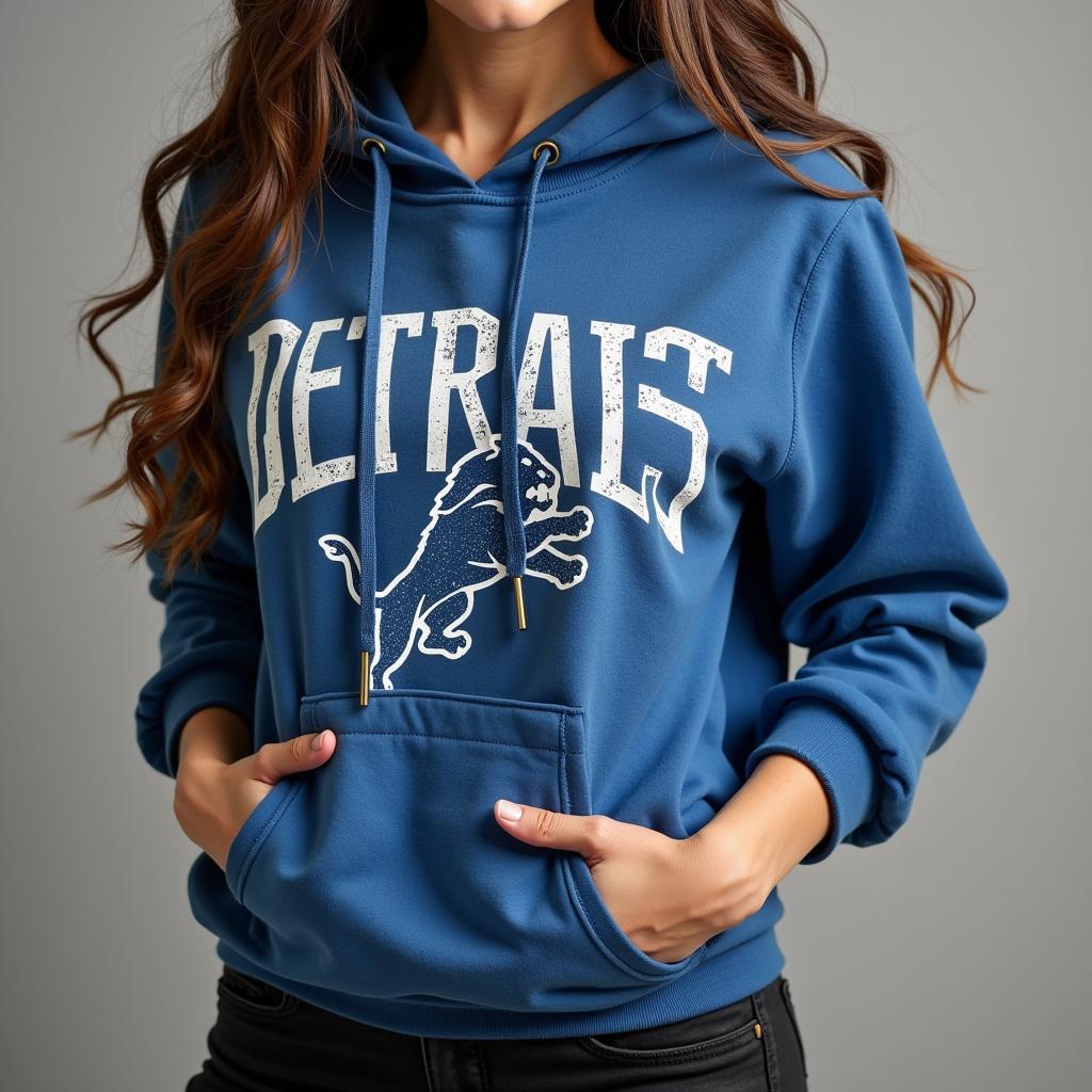 Vintage Detroit Hoodie for Women