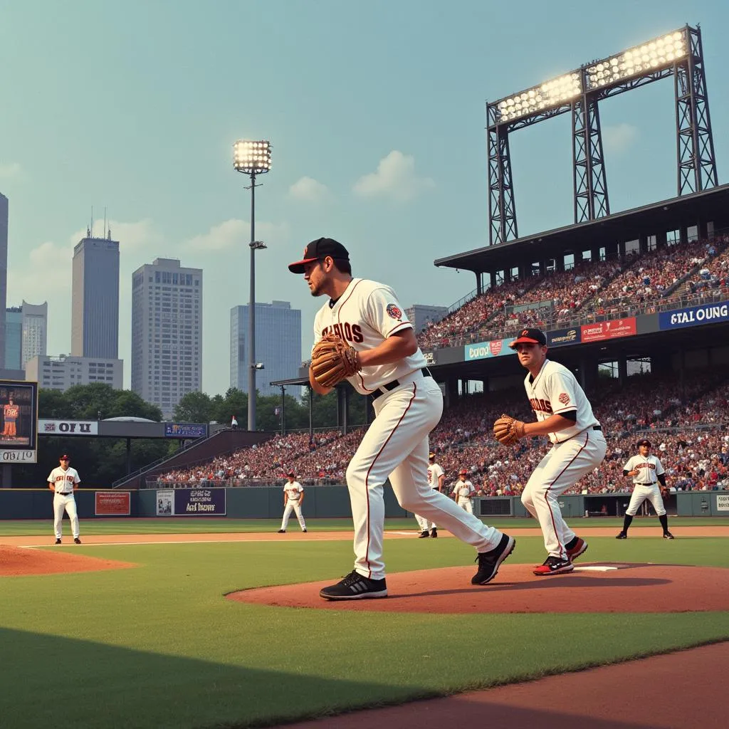 Detroit MSBL players in action