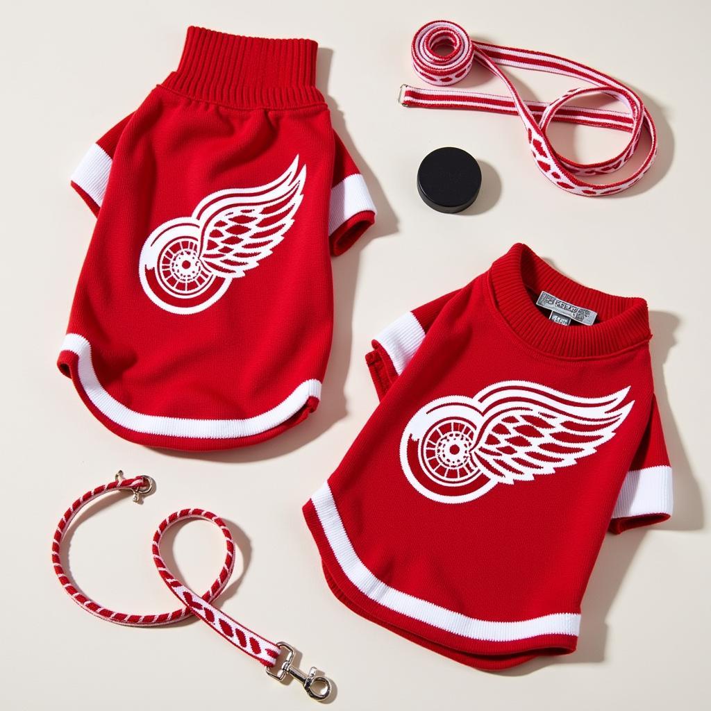 Detroit Red Wings Dog Sweaters and Accessories