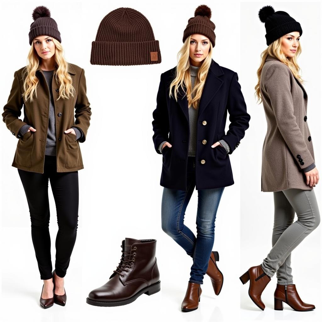 Stylish outfits incorporating Detroit winter hats