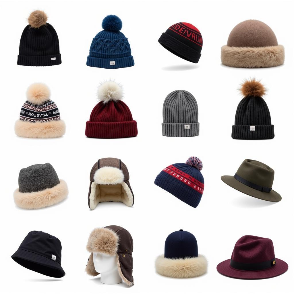 Variety of Detroit winter hat styles