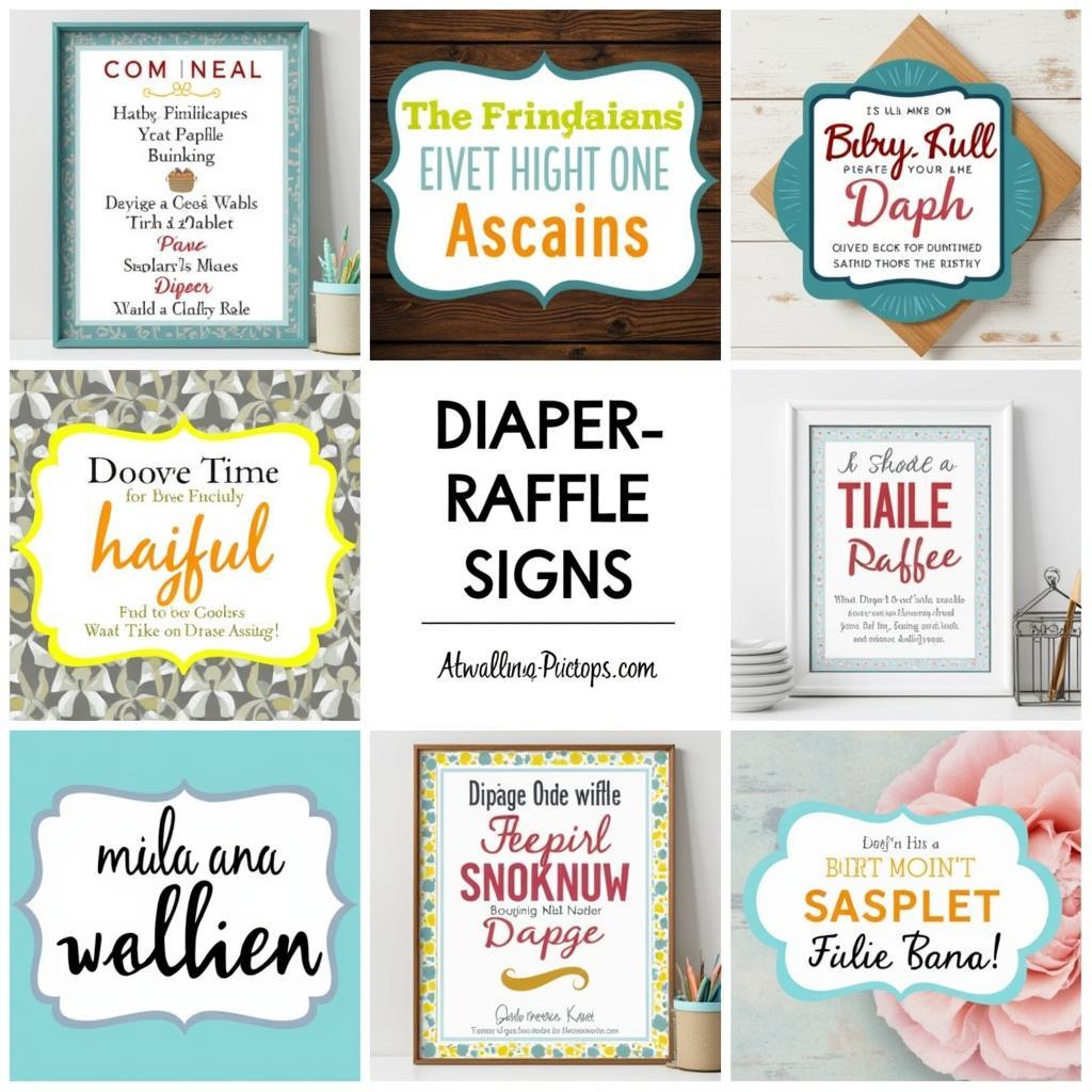 Creative Diaper Raffle Sign Ideas