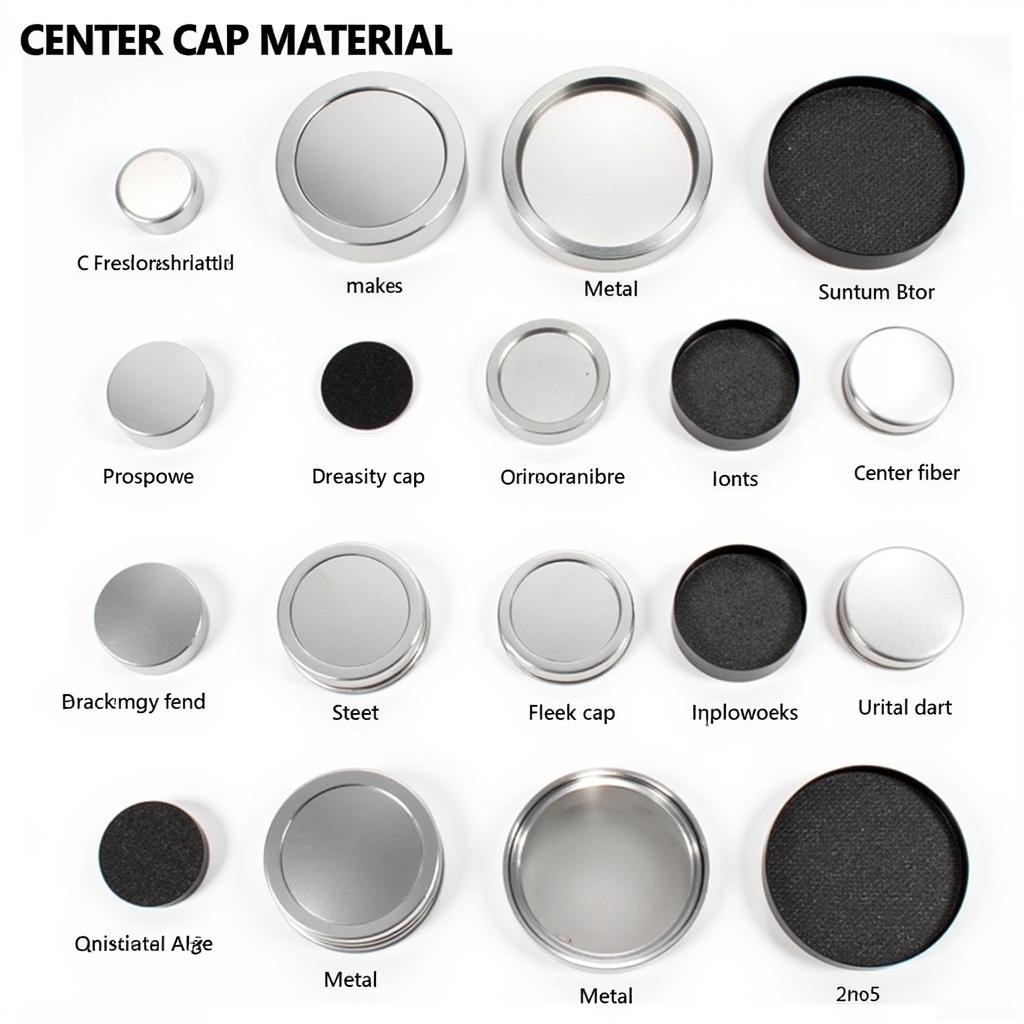 Variety of Center Cap Materials for Cars