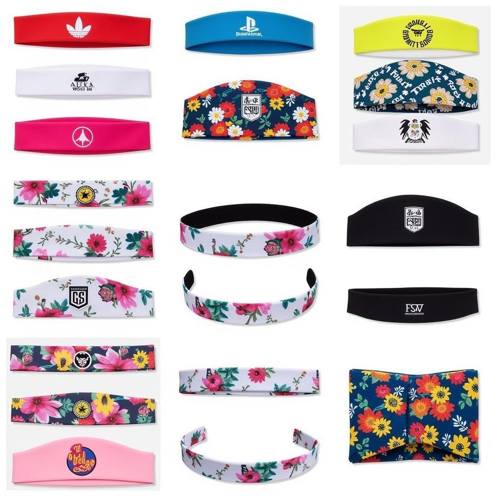 Variety of headband crowns for athletes