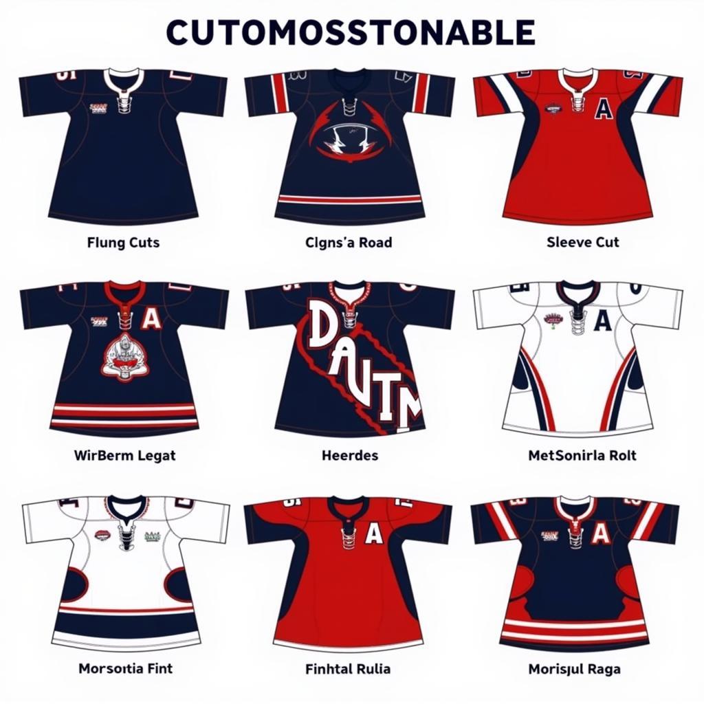 Different Jameson Hockey Jersey Styles