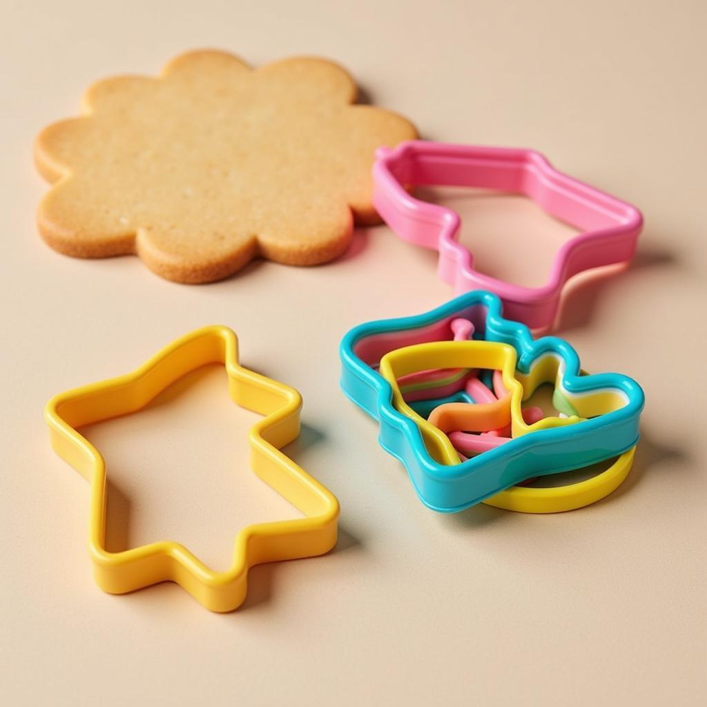 Japanese cookie cutters made from wood and plastic