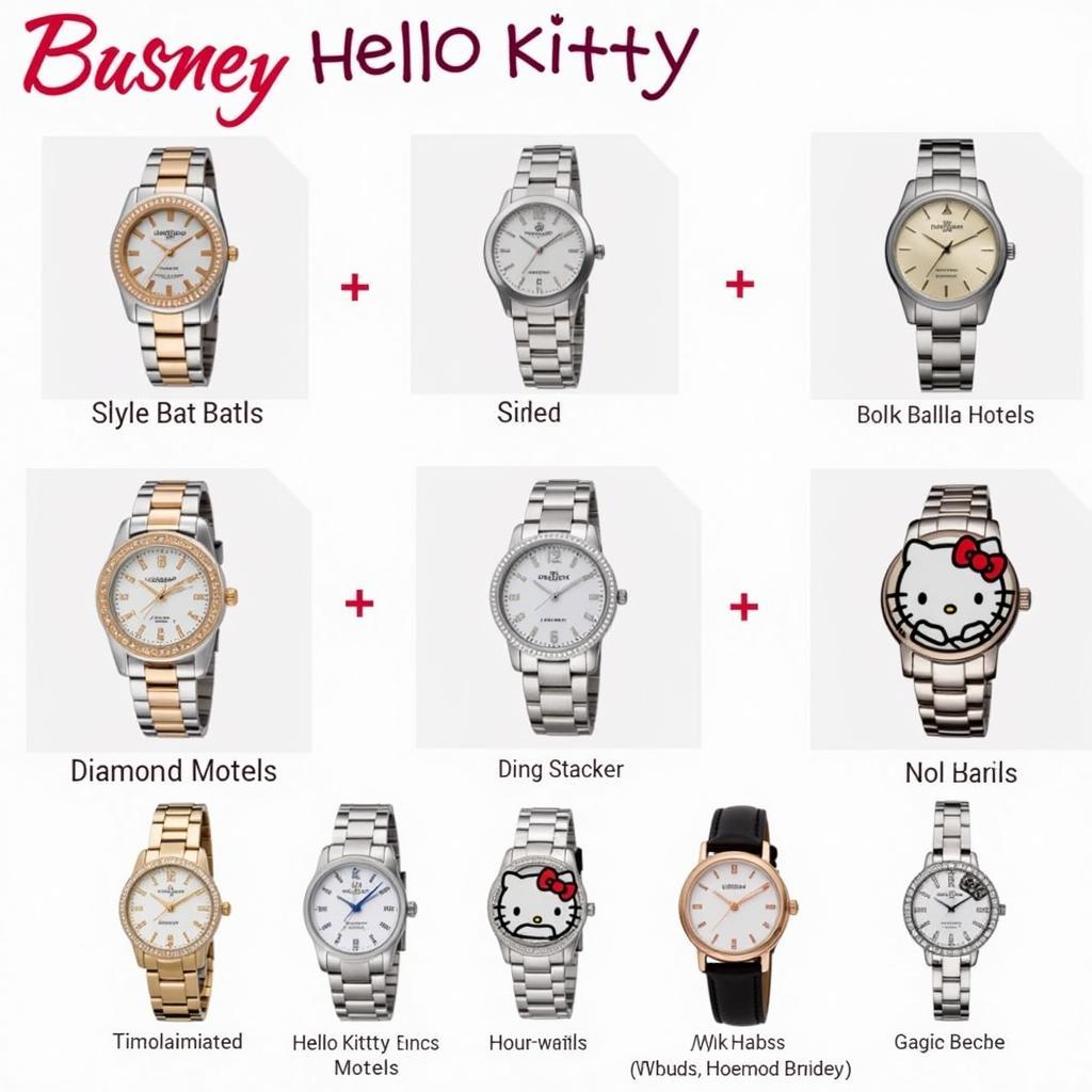 Different Styles of Hello Kitty Diamond Watches