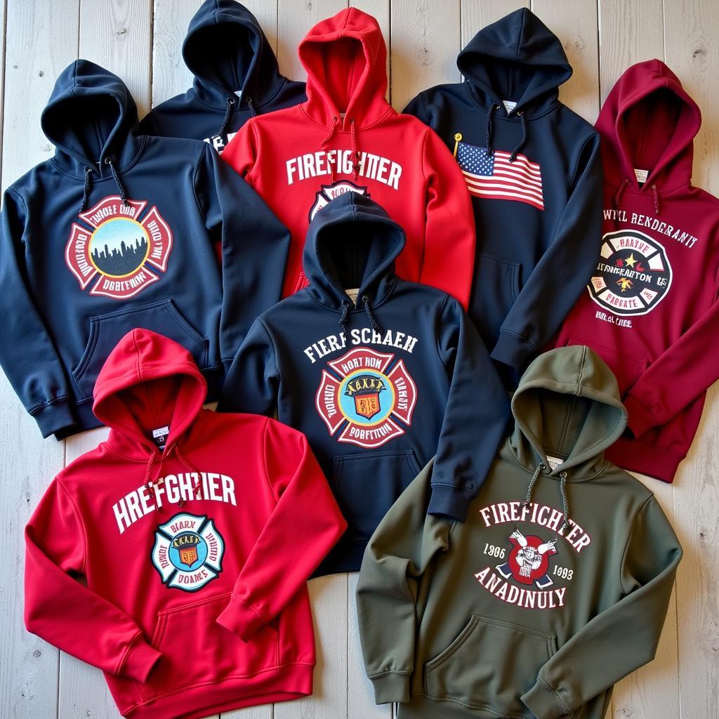 Different Styles of Firefighter Hooded Sweatshirts