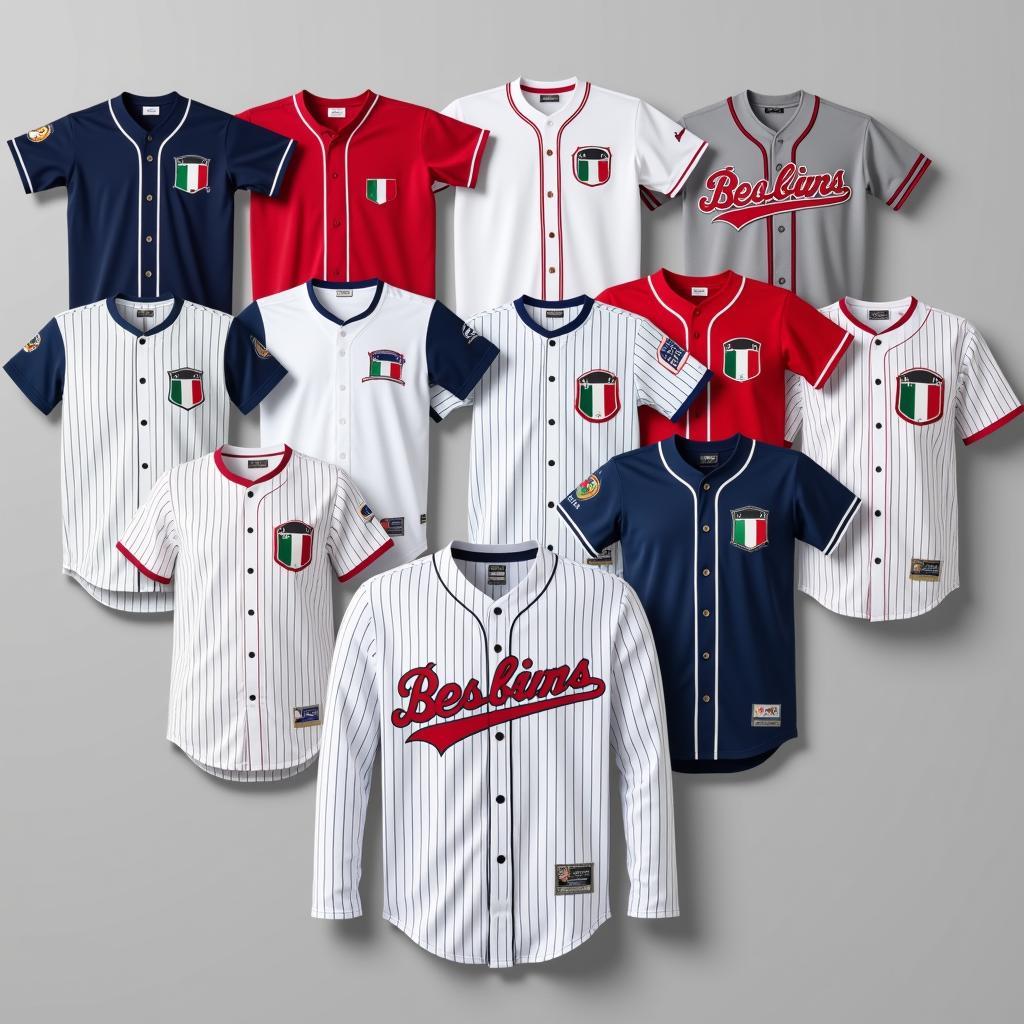 Different Styles of Italy Baseball Jerseys