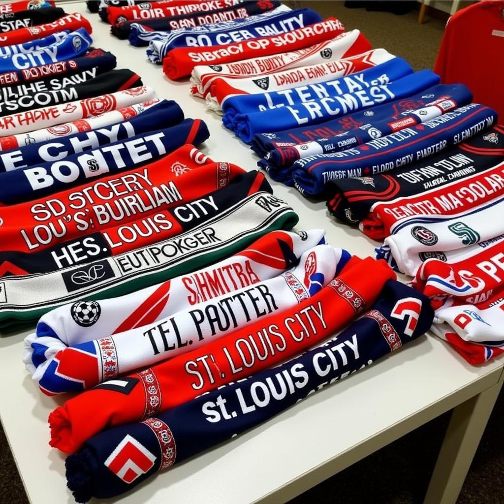 Different Styles of St. Louis City Soccer Scarves