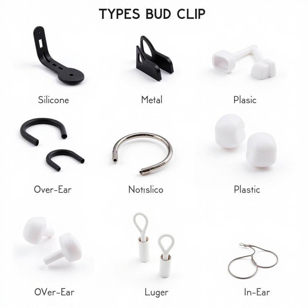 Variety of Bud Clips for Different Earbuds