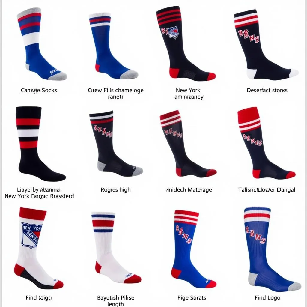 Different Types of New York Rangers Socks