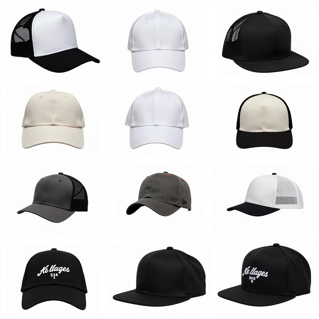 Various Styles of Ball Caps