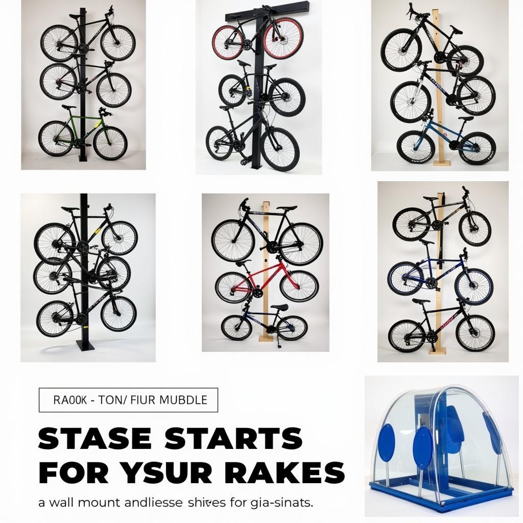 Various bike storage solutions for different needs