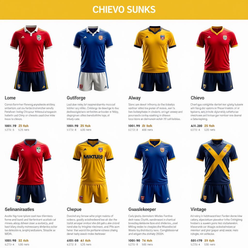 Various Types of Chievo Jerseys Available