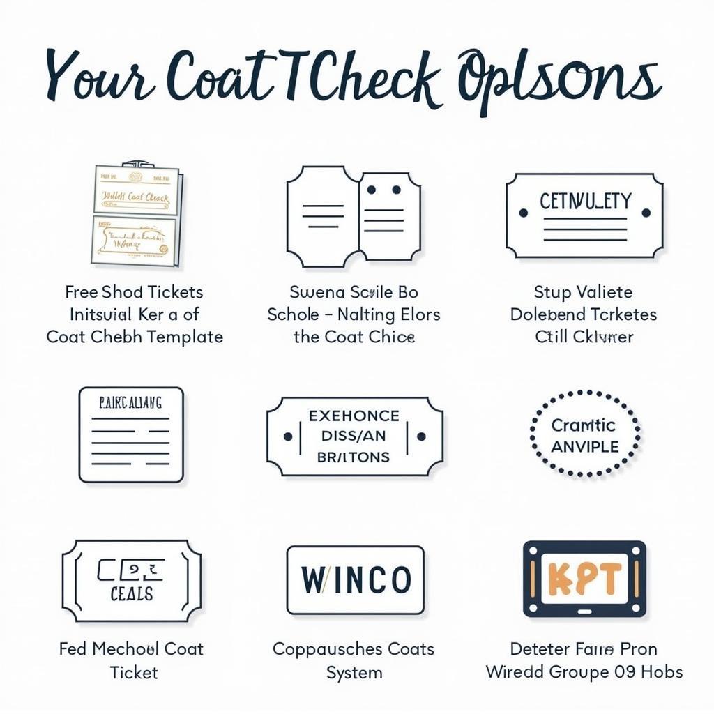 Different Types of Coat Check Tickets Available Online