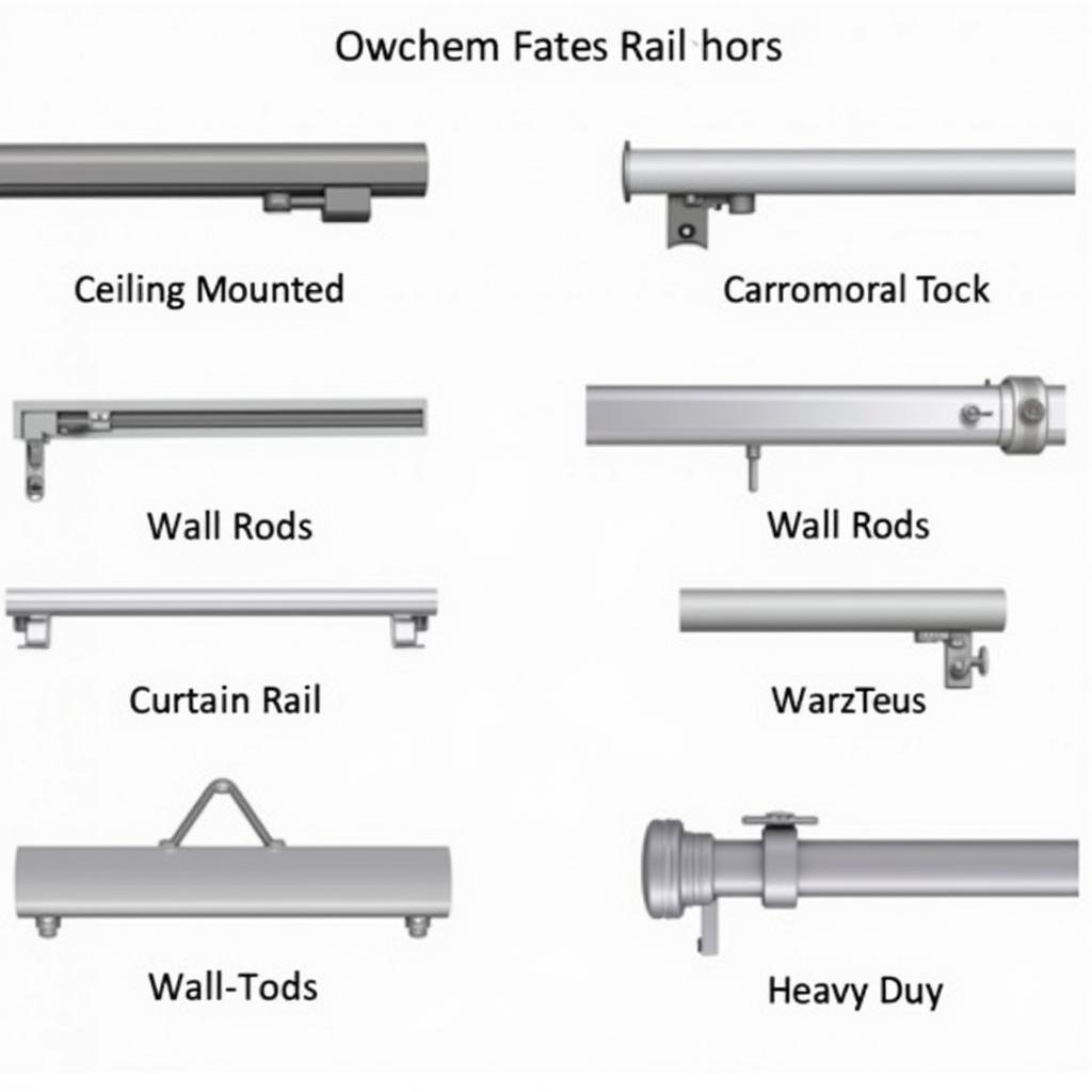 Various curtain rail systems