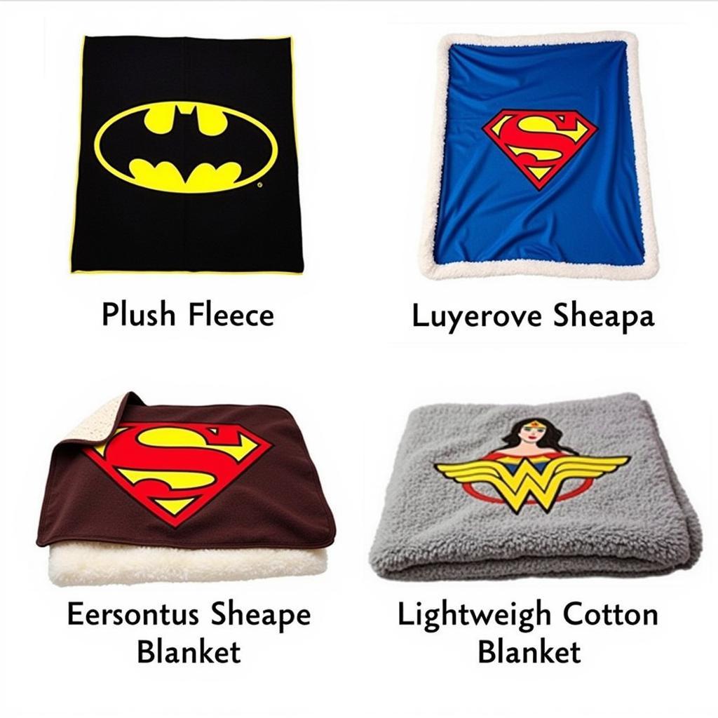 Different Types of Custom Superhero Blankets