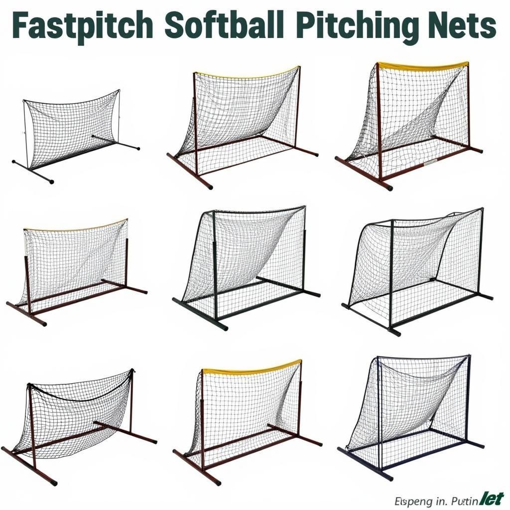 Different Types of Fastpitch Softball Pitching Nets