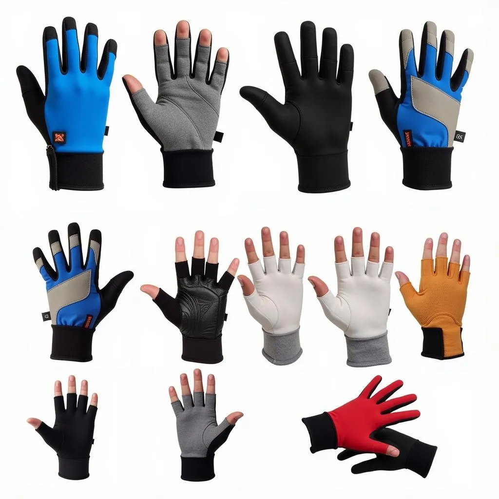 Different types of fishing gloves for kids