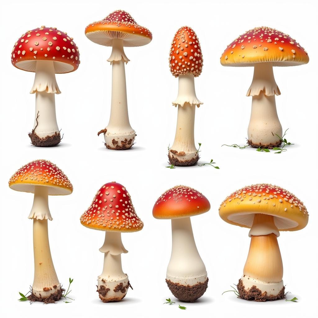 Variety of La Soul mushrooms