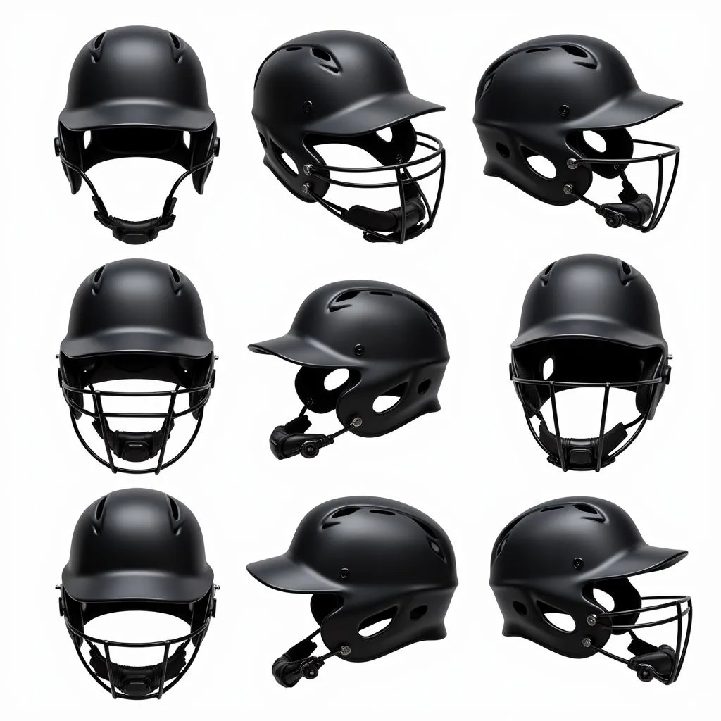 Different Types of Softball Helmets Black