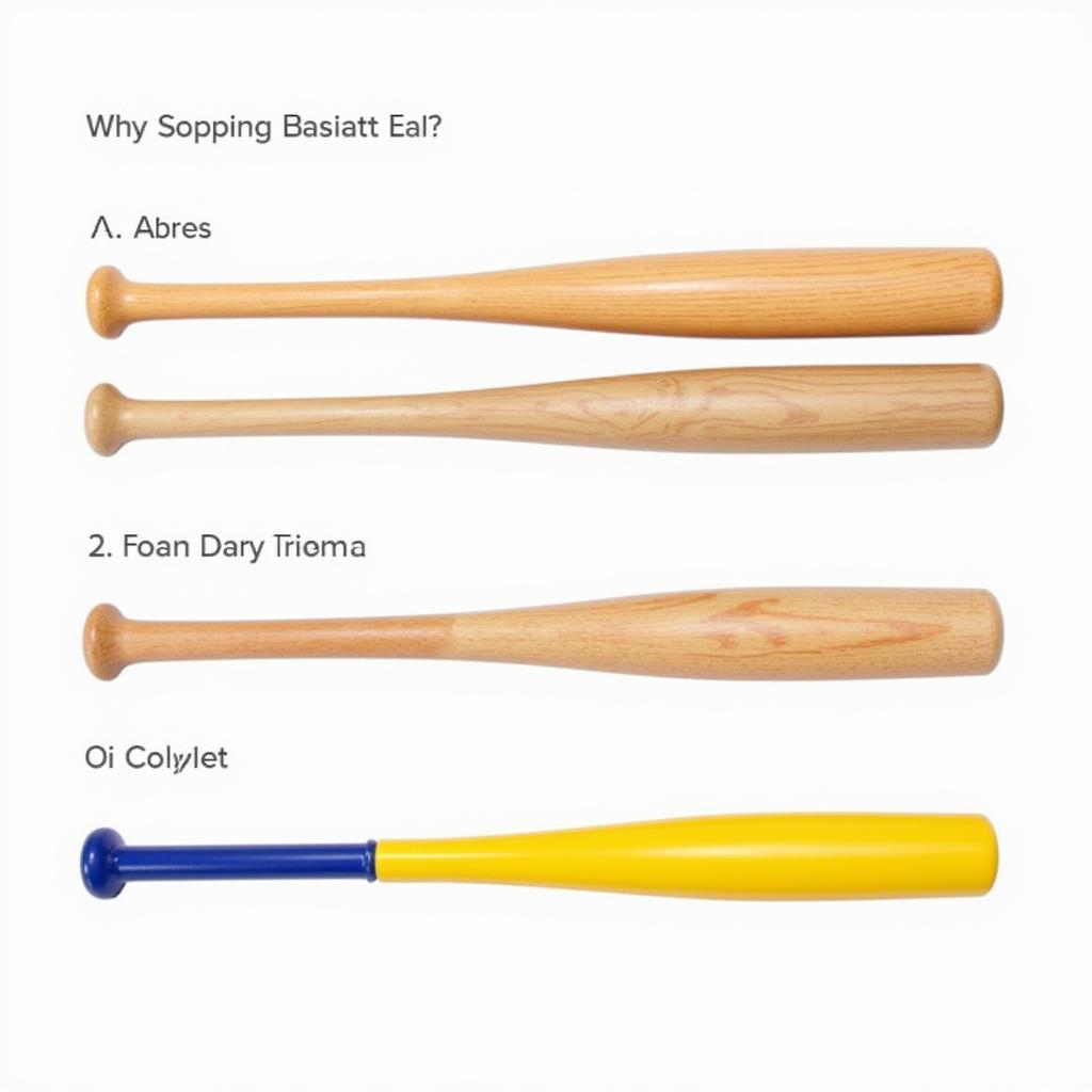 Different Types of Toy Baseball Bats