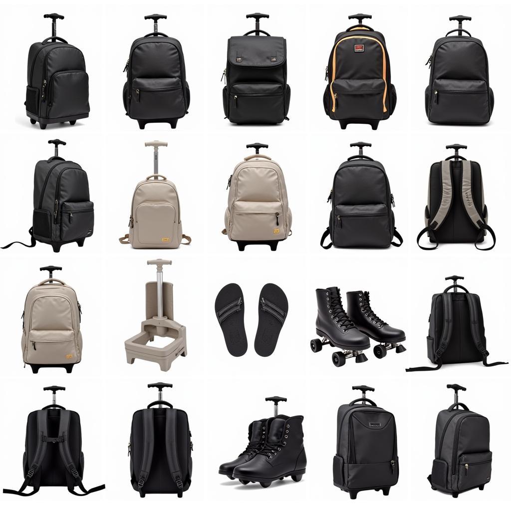 Different types of roller skate bag backpacks