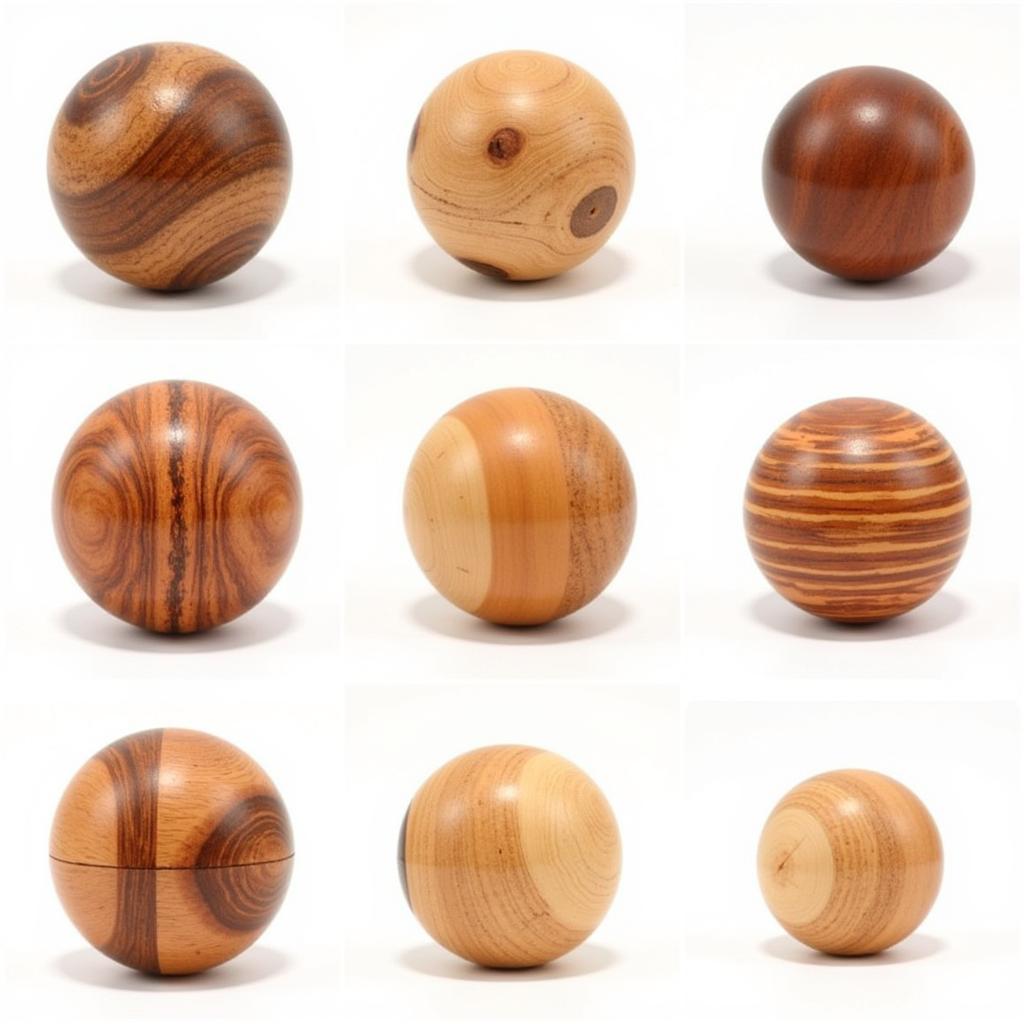 Different Wooden Training Balls