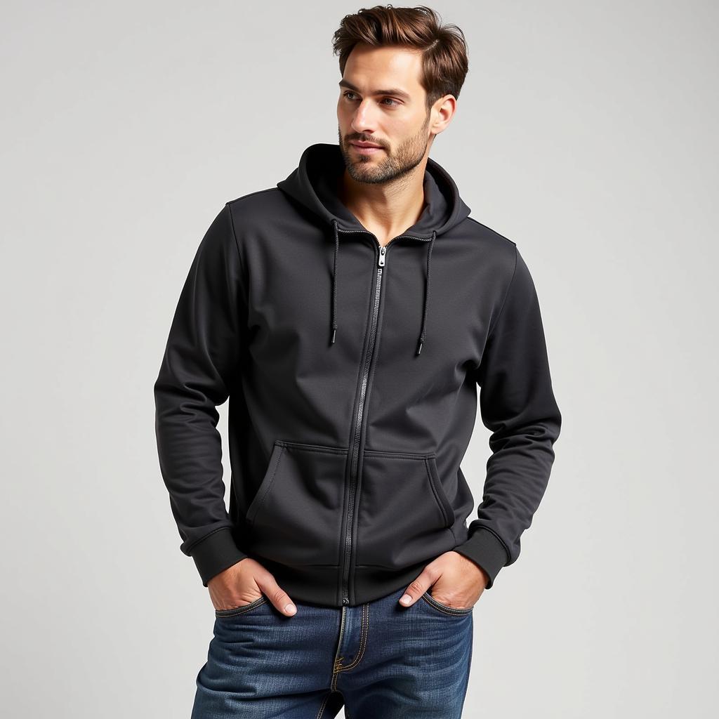 Dirt Track Hoodie Paired with Jeans