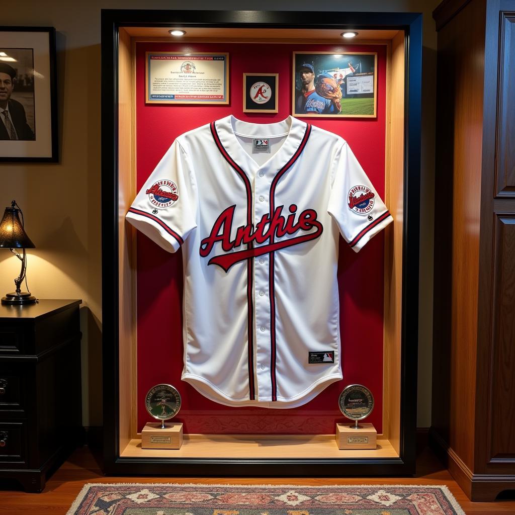 Displaying a 1999 MLB All-Star Game Jersey