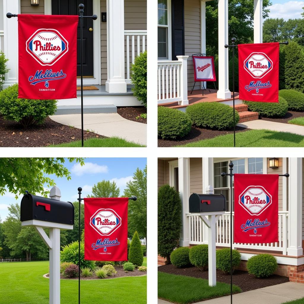 Creative ways to display Phillies garden flags