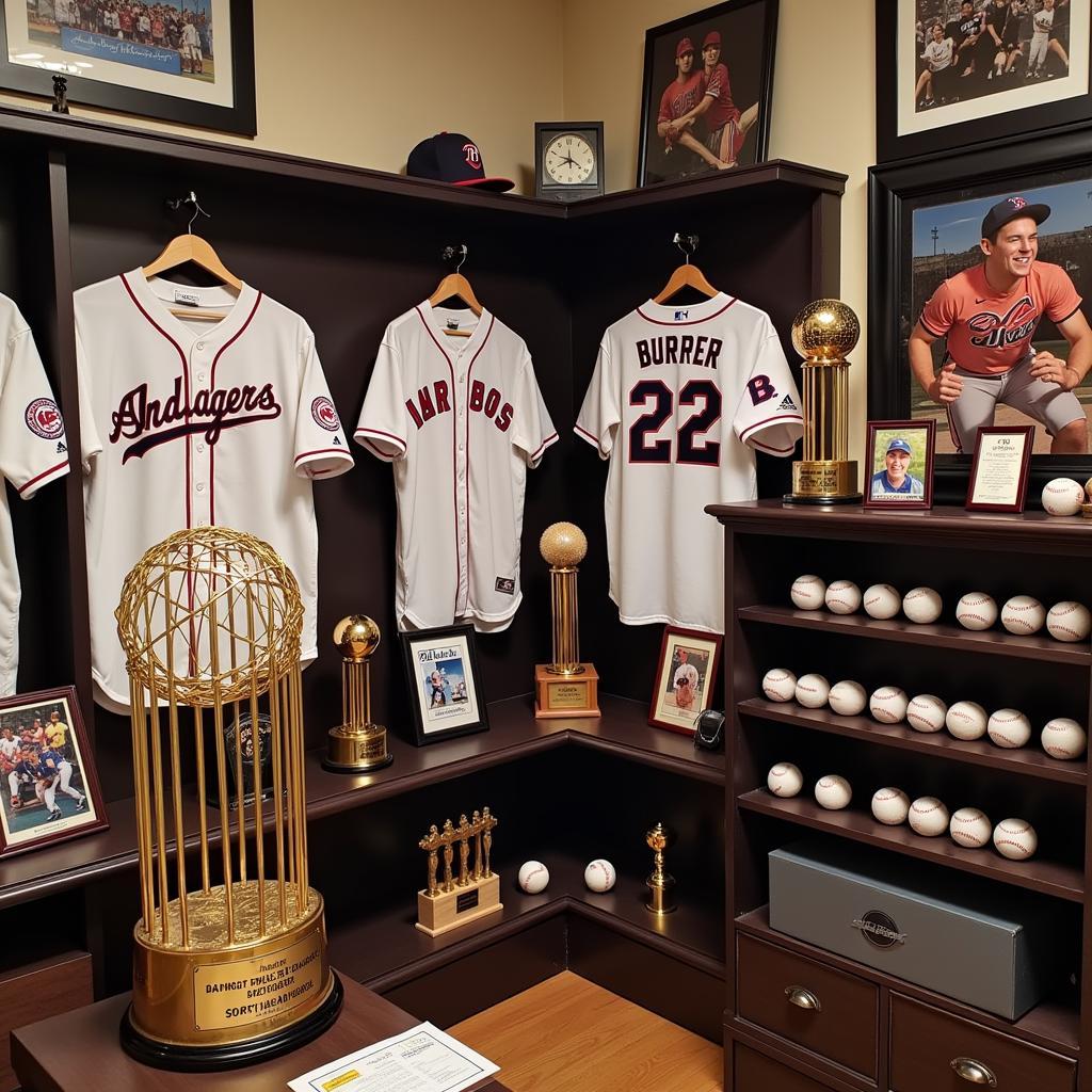 Displaying Your World Series Trophy Replica in a Dedicated Sports Room