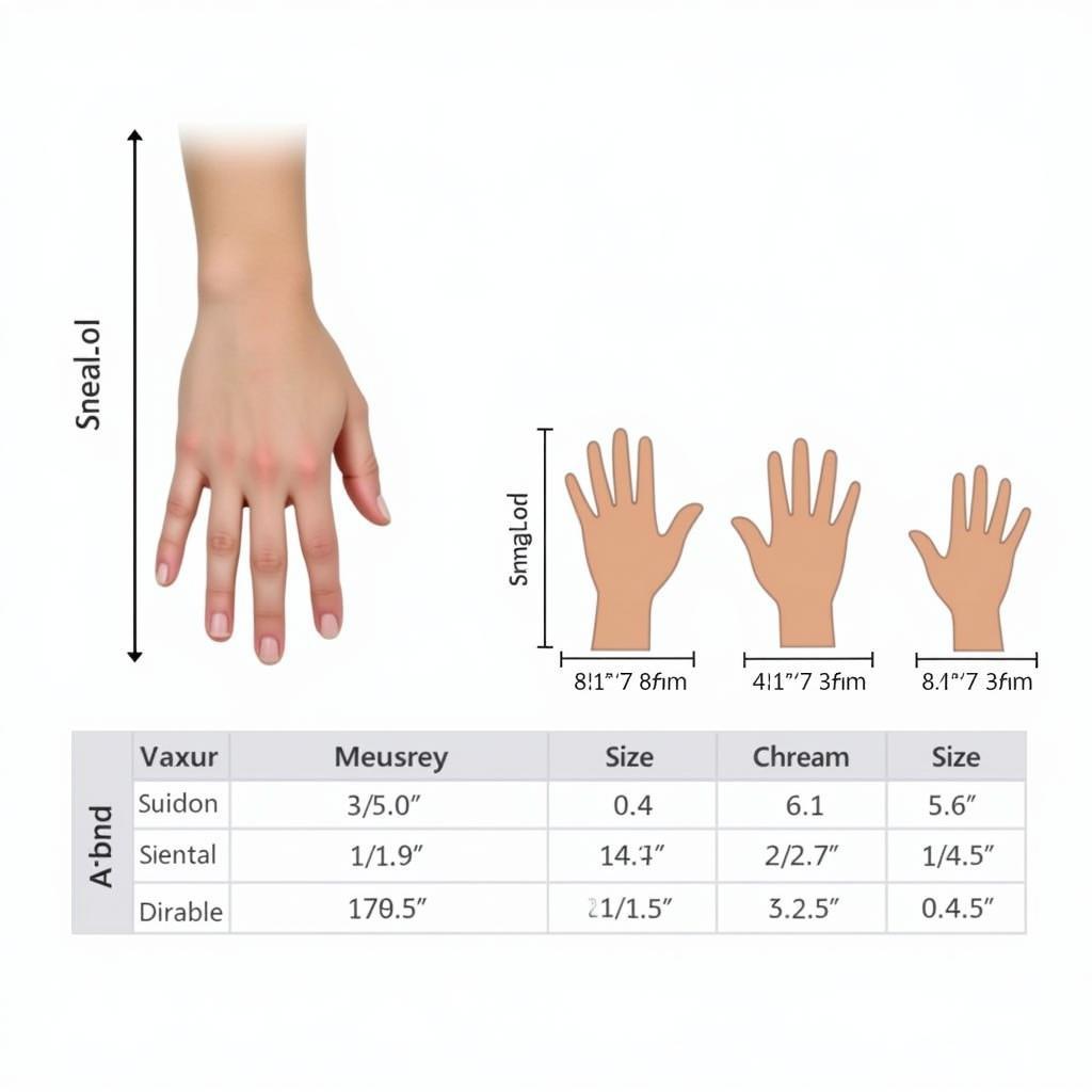 Disposable Gloves Size Chart