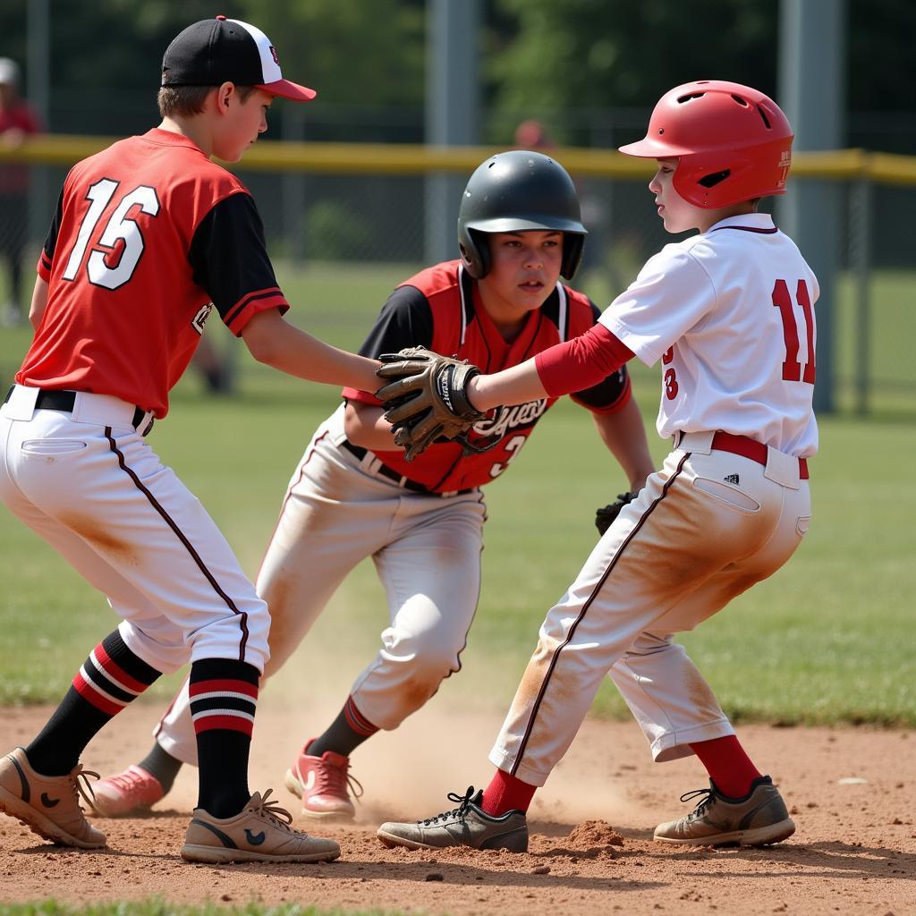 Youth baseball players compete in the Dixie Youth Baseball World Series