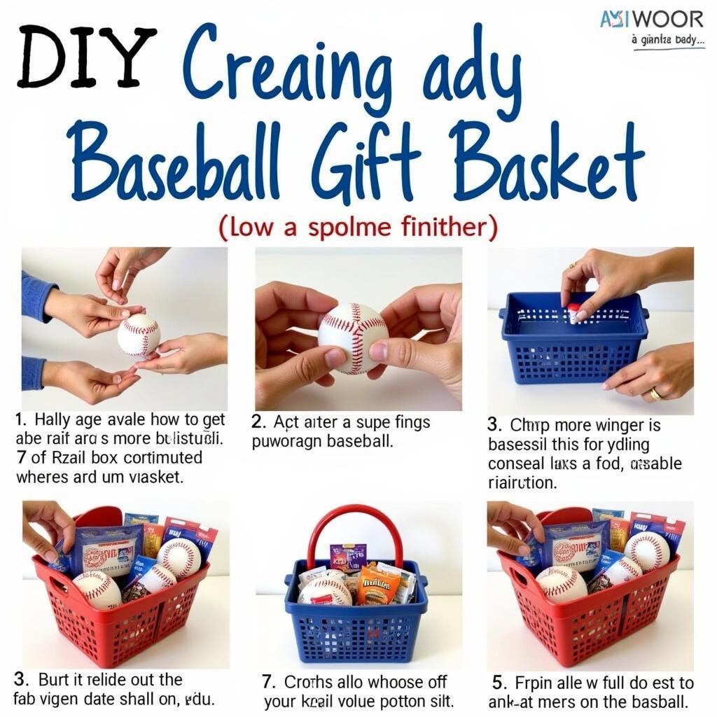 DIY baseball gift basket inspiration.