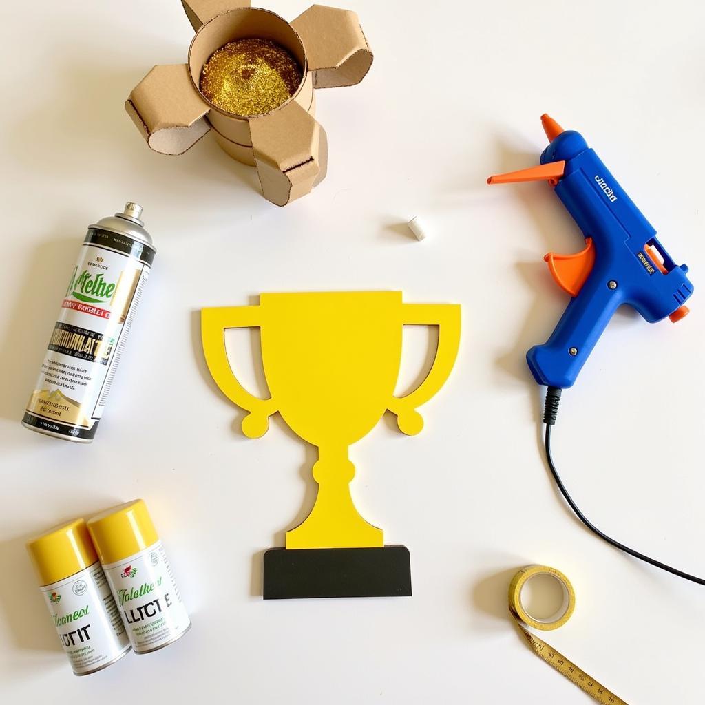 DIY Trophy Costume Materials