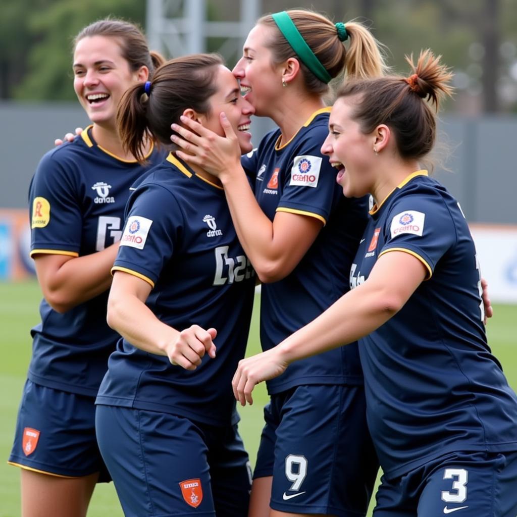 DMGB Mariners celebrating a goal