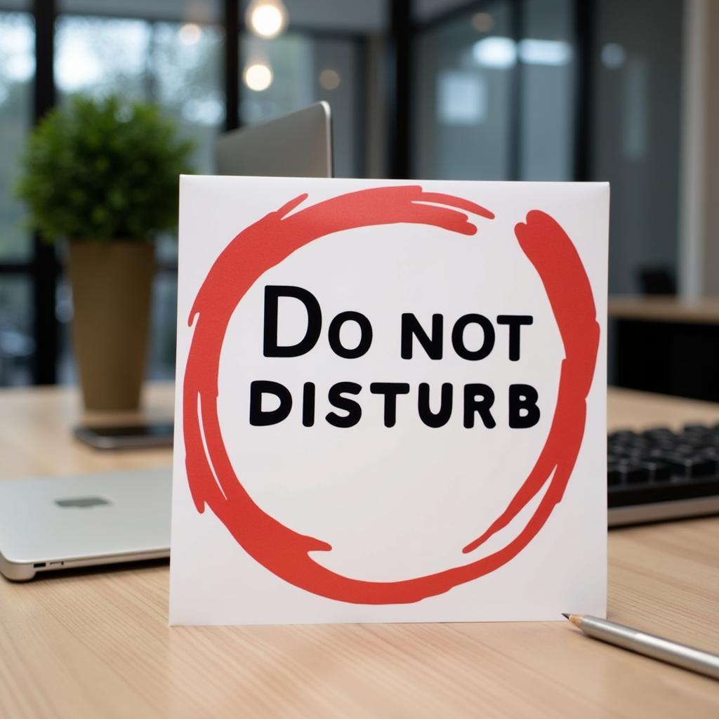 Do Not Disturb Sign for Office Printable: Your Guide to Peaceful Productivity