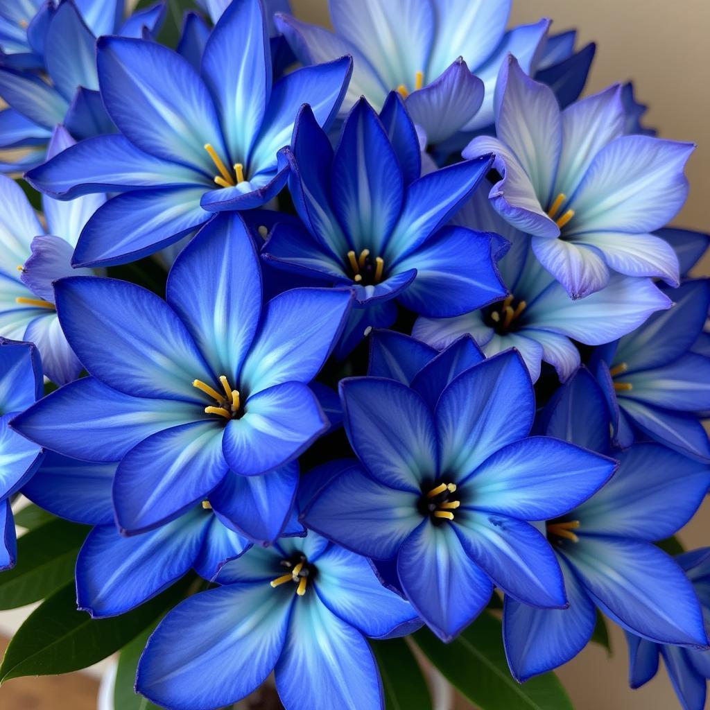 Dodger Blue Flower Arrangement