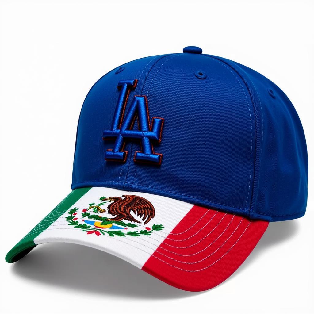 Dodger Hat with Mexican Flag Design