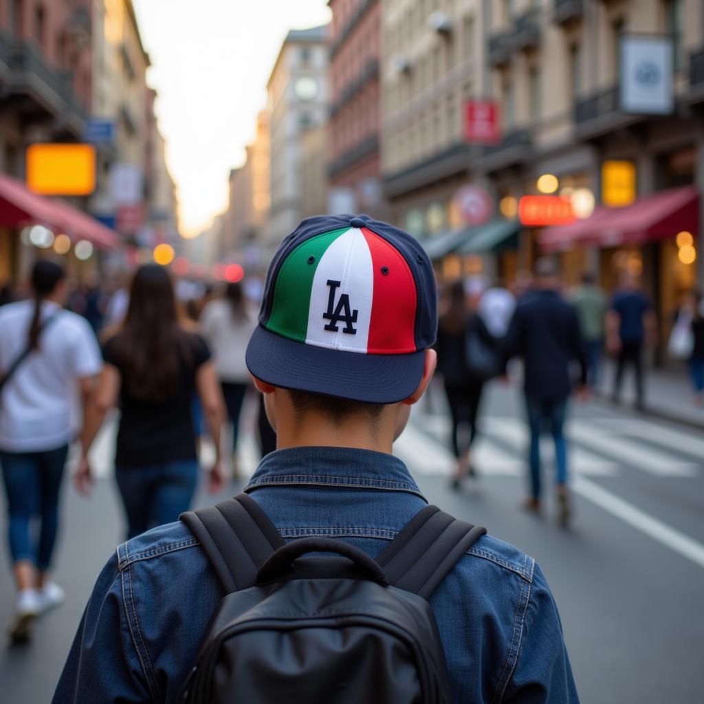 Dodger Hat with Mexican Flag - Street Style