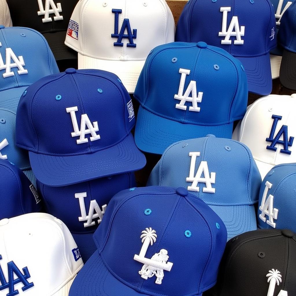 Collection of Dodgers Hats with Palm Tree Designs