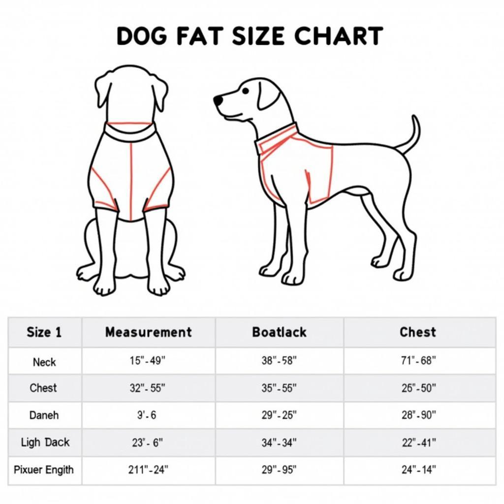 Dog 4th of July Shirt Size Chart